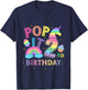 2nd Birthday Pop 2 Year Popping Party for Girls Pop it T-Shirt - T-Shirt | Navy
