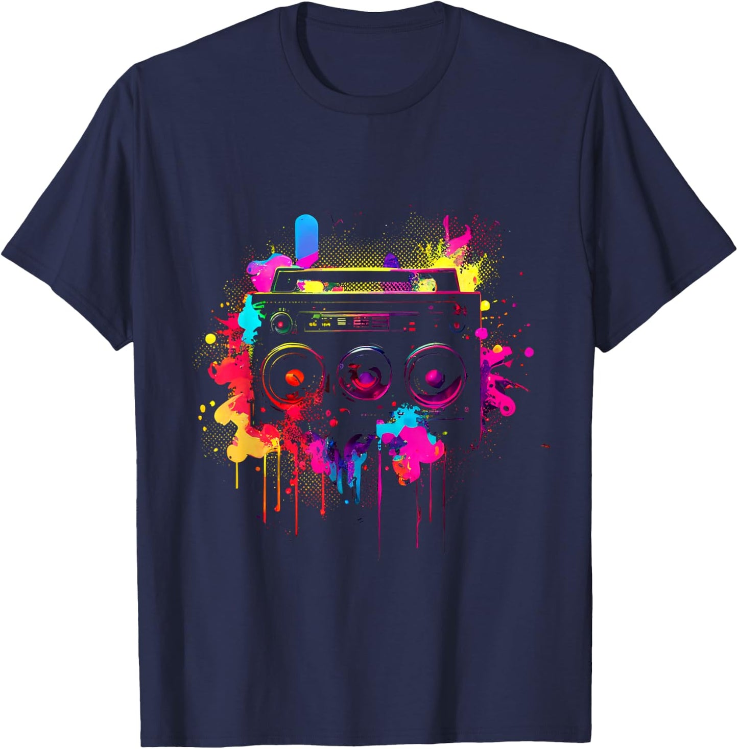 Cassette 90s Outfit Retro Vintage 80s Party T-Shirt - T-Shirt | Navy