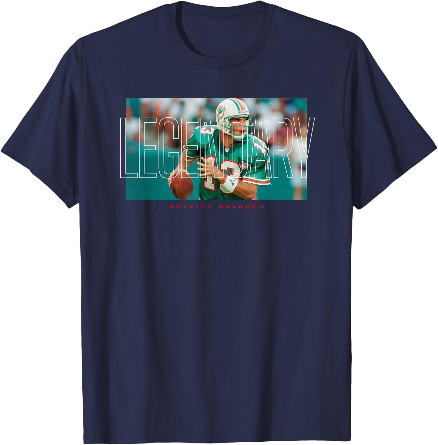 Royalty Branded Men's Legendary Marino Custom Sports , Black, Small T-Shirt - T-Shirt | Navy
