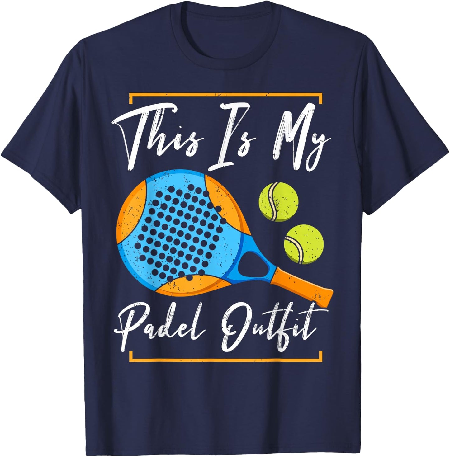 This Is My Padel Outfit | Padel Tennis Funny Padel T-Shirt - T-Shirt | Navy