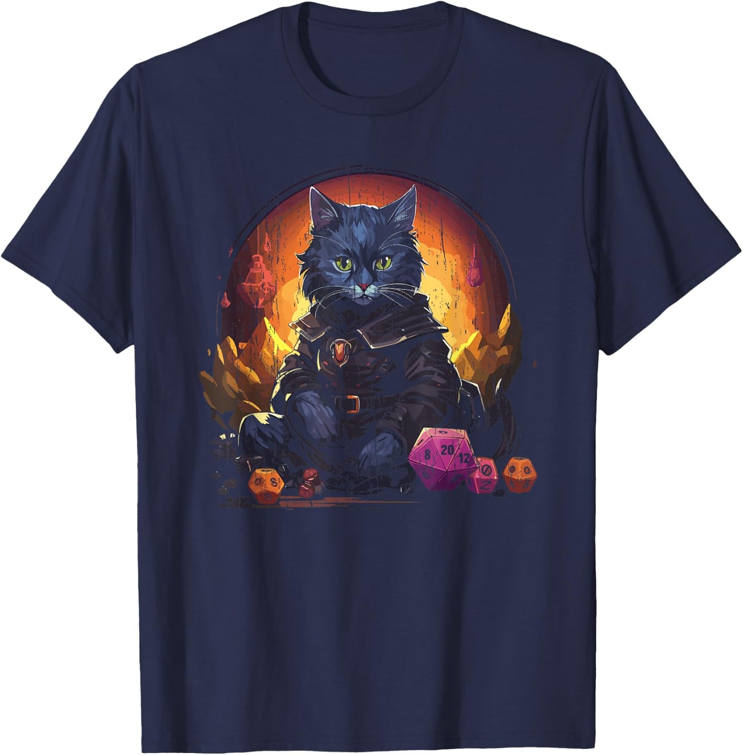 RPG Gaming Role Playing D20 Tabletop Games Funny RPG Gamer T-Shirt - T-Shirt | Navy