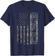 American Flag Job Title Worker Funny Directional Driller Men T-Shirt - T-Shirt | Navy