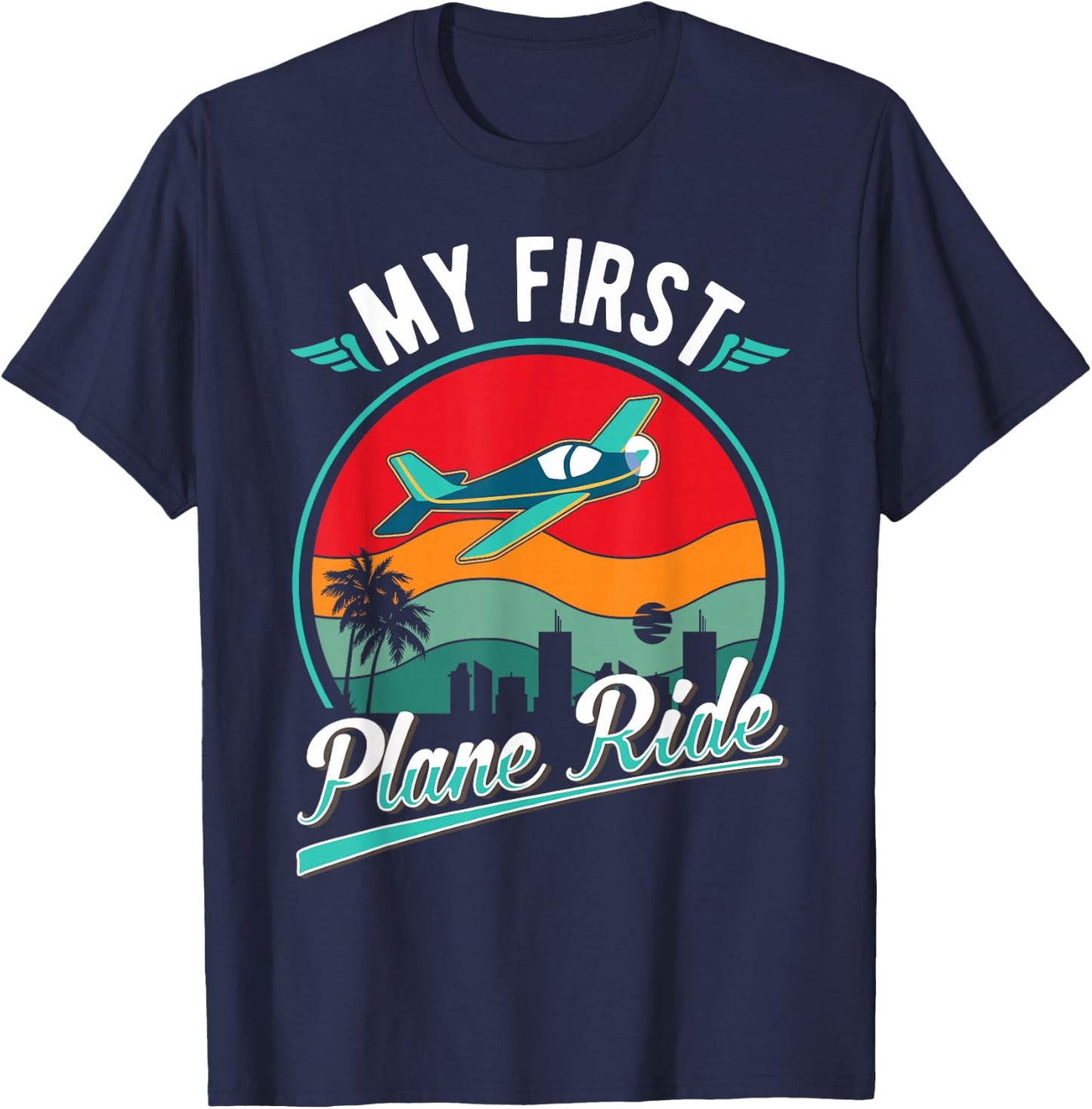My First Plane Ride T-Shirt - T-Shirt | Navy