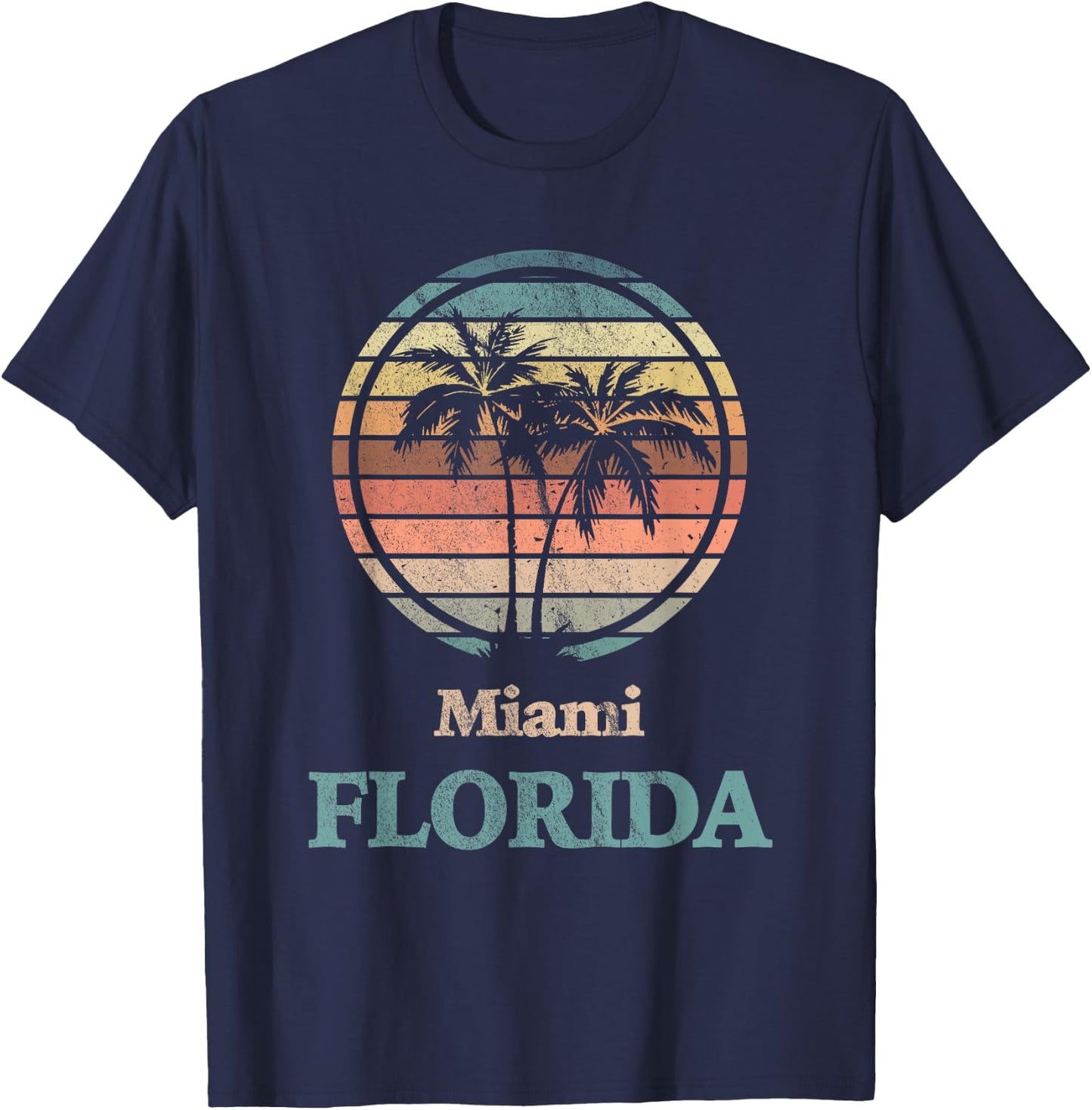 Miami Florida T-Shirt - T-Shirt | Navy