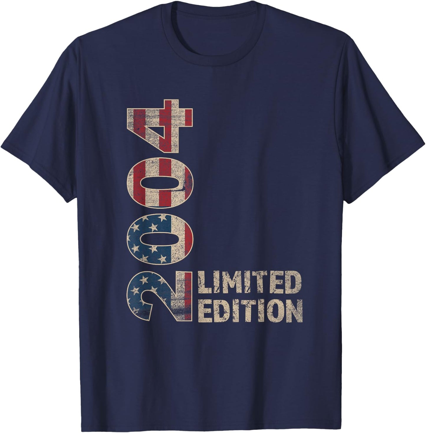 21th Birthday Gift men Vintage born 2004 turning 21 Year Old T-Shirt - T-Shirt | Navy