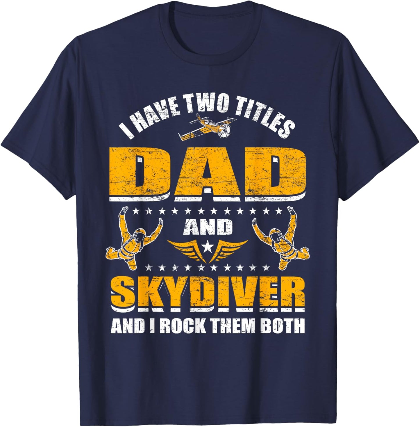 Skydiving Father Skydive Skydiving Dad Skydiving T-Shirt - T-Shirt | Navy