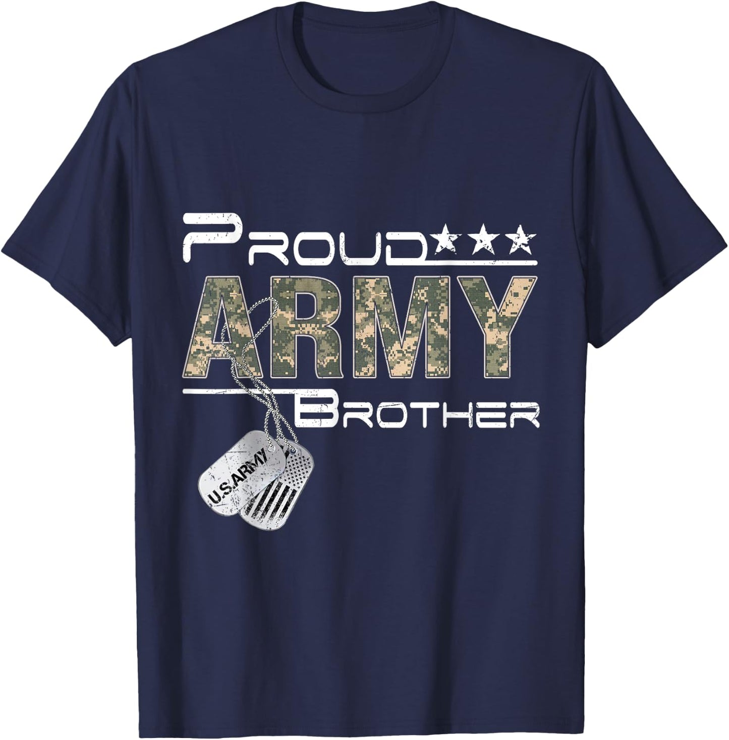 Proud Army Brother Army Graduation Brother US Army Brother T-Shirt - T-Shirt | Navy