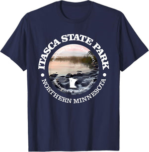 Itasca State Park Funny Minnesota Itasca State Park T-Shirt - T-Shirt | Navy