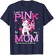 I Wear Pink For My Mom Shirt Breast Cancer Awareness Mom T-Shirt - T-Shirt | Navy