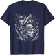 Walking House on Chicken Legs Slavic folklore Baba Yaga Art T-Shirt - T-Shirt | Navy