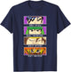 South Park Four Block Anime Character Eyes Cartoon T-Shirt - T-Shirt | Navy