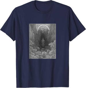 Rime of the Ancient Mariner “Ice All Around” Gustave Doré T-Shirt - T-Shirt | Navy