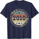 Made In 2010 15th Year Old Birthday Gifts Limited Edition T-Shirt - T-Shirt | Navy