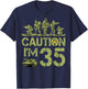 35th Birthday Military I'm 35 Year Old Camo 35 Birthday T-Shirt - T-Shirt | Navy