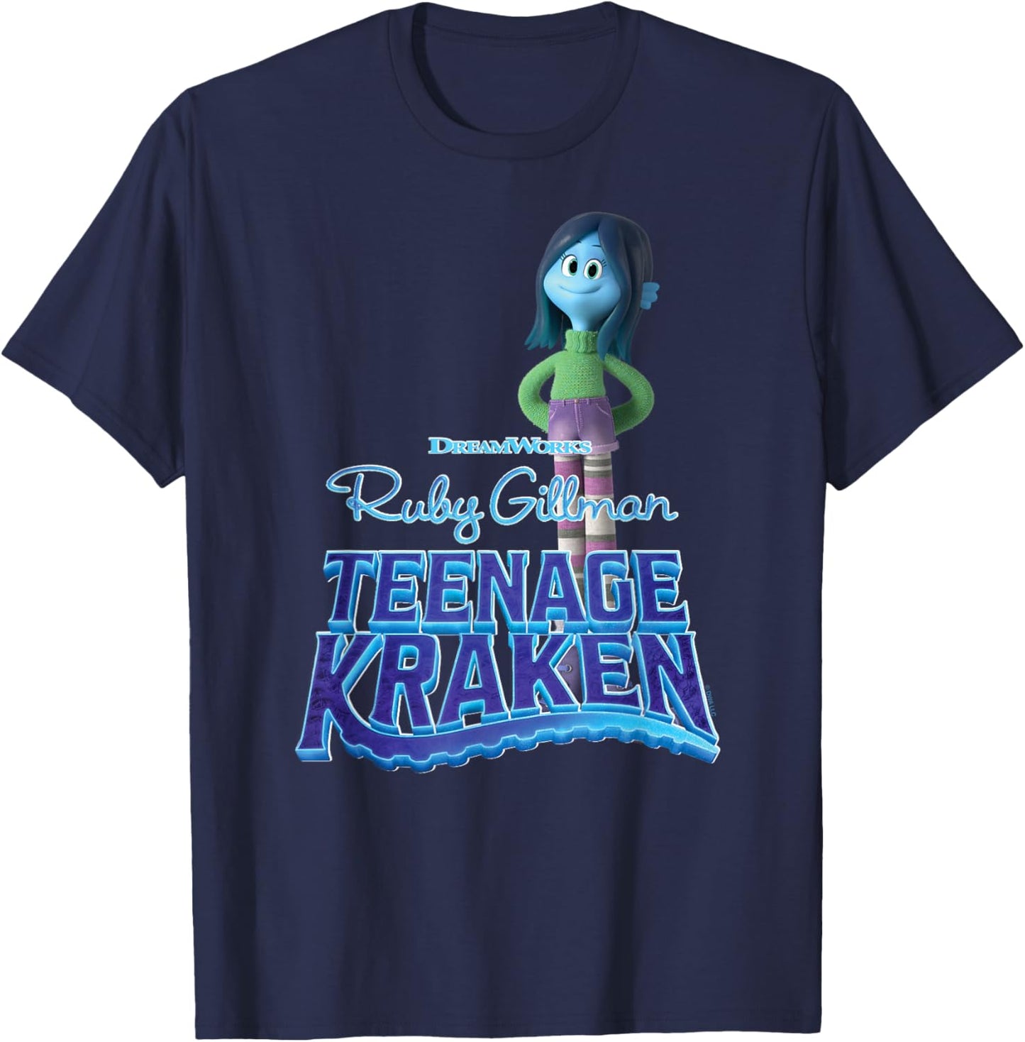 DreamWorks Ruby Gillman, Teenage Kraken T-Shirt - T-Shirt | Navy