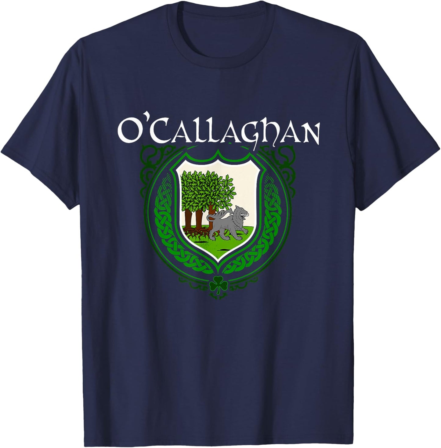 O'Callaghan Surname Irish Clan Tartan Badge Ireland T-Shirt - T-Shirt | Navy