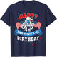 4th of July Birthday Shirt American Flag Happy July 4th T-Shirt - T-Shirt | Navy