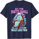 Halloween Wheelchair Costume Handicap Joke Ghouls Walk Like T-Shirt - T-Shirt | Navy