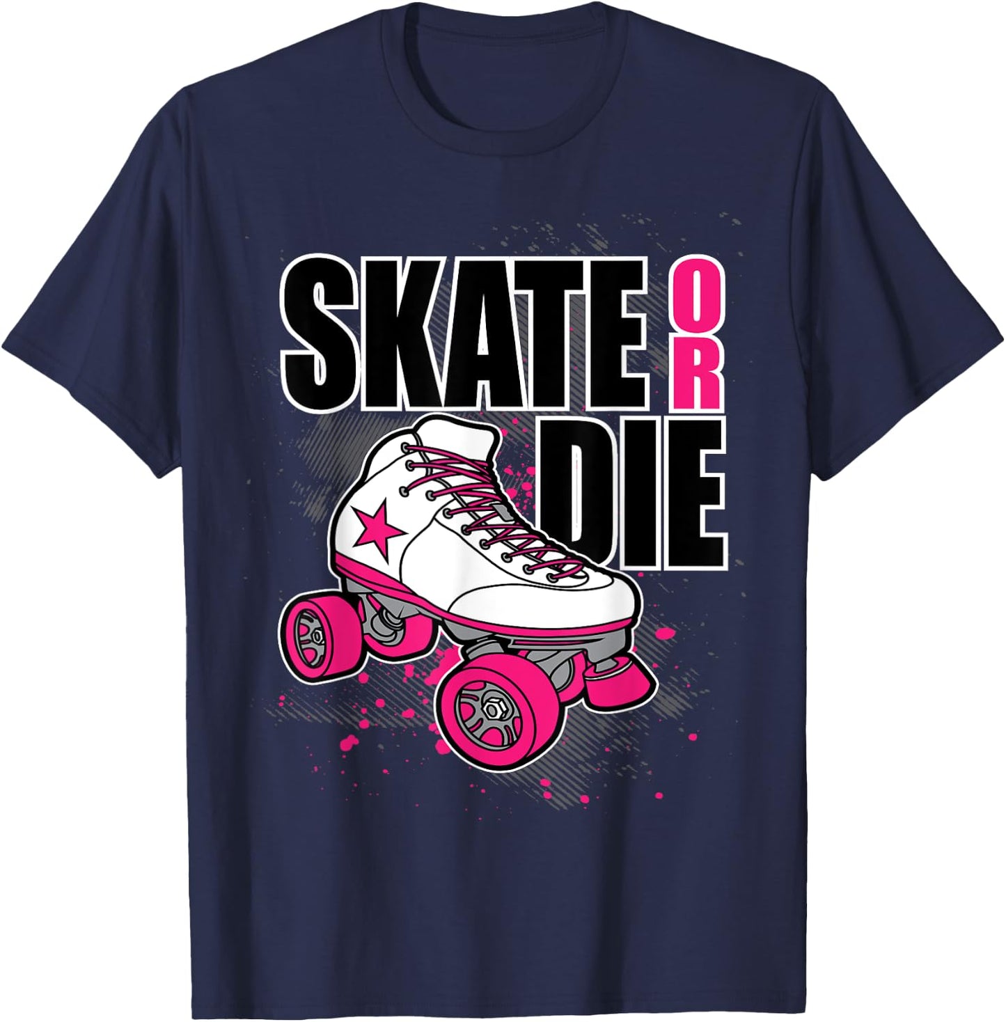 Roller Derby Skate Or Die Roller Derby T-Shirt - T-Shirt | Navy