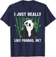Funny Panda Design Women Boys Girls Panda Bear Lover T-Shirt - T-Shirt | Navy