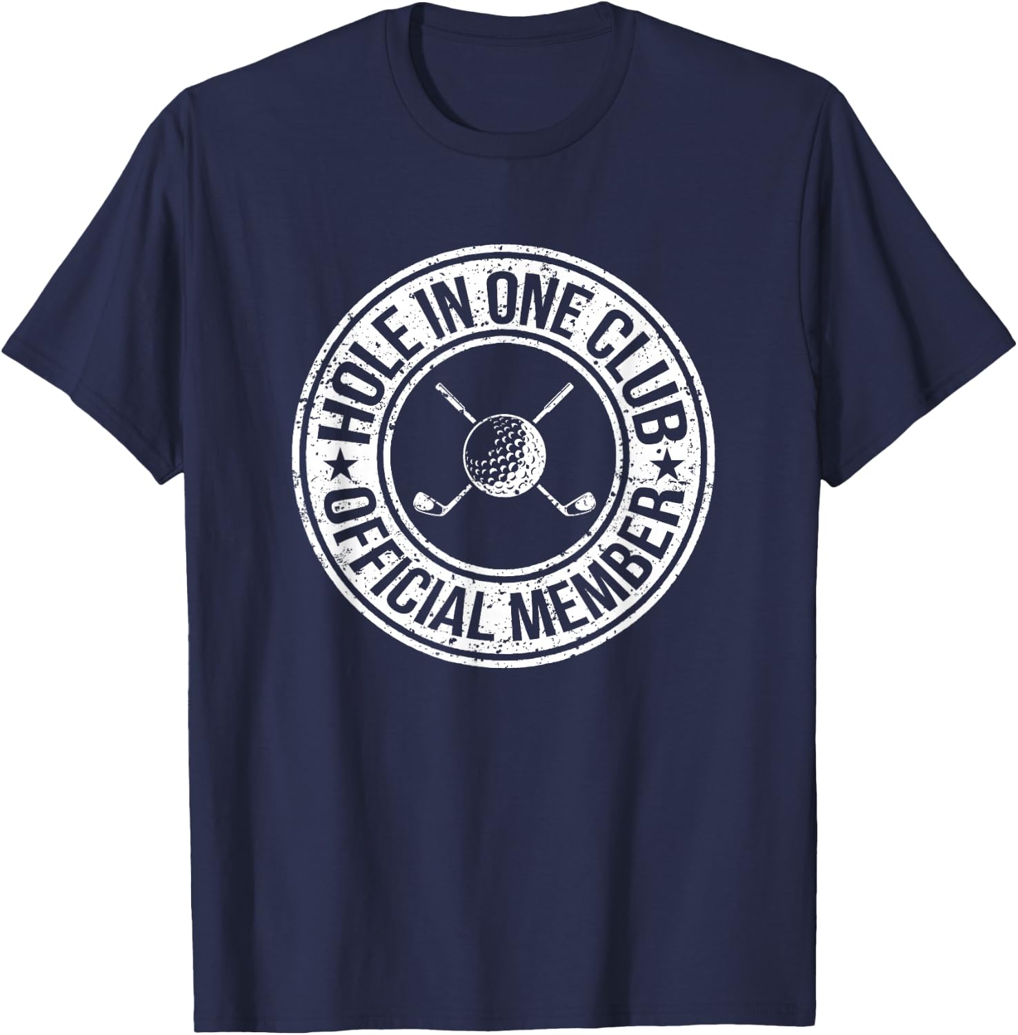 Funny Hole In One Golf Dad & Cart Golfer T-Shirt - T-Shirt | Navy
