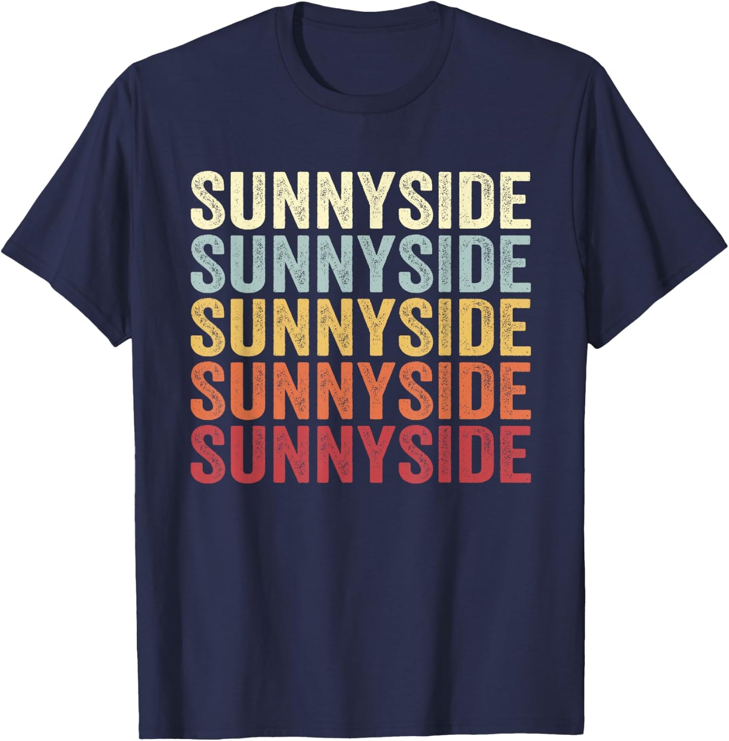 Sunnyside Washington Sunnyside WA Retro Vintage Text T-Shirt - T-Shirt | Navy