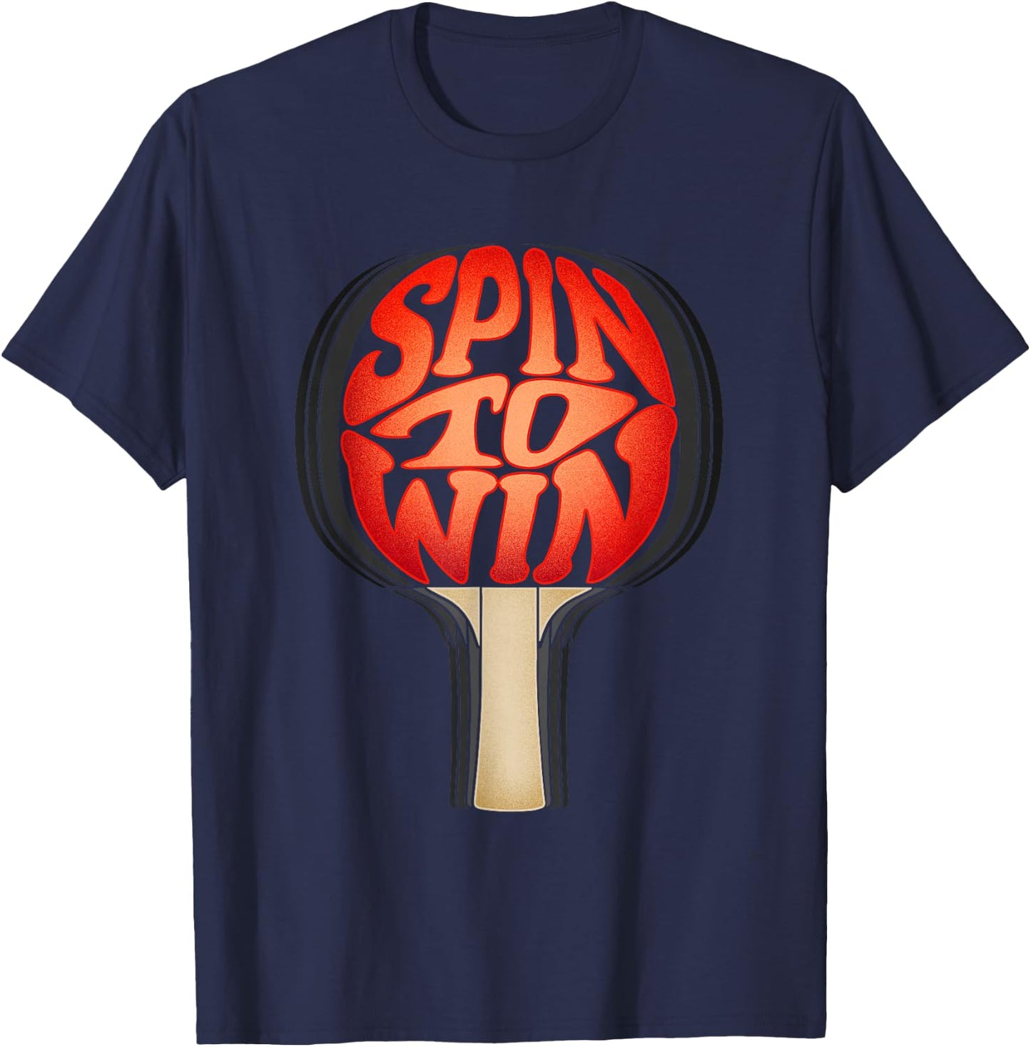 Spin To Win I Ping Pong T-Shirt - T-Shirt | Navy