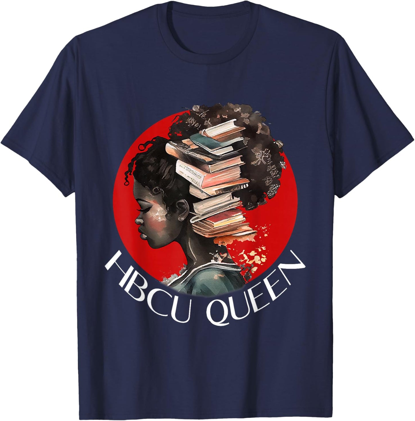 HBCU Queen Alumni Apparel Historical Black college 2023 T-Shirt - T-Shirt | Navy