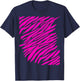 Trashy Y2K Room Decor McBling Aesthetic 2000s Animal Print T-Shirt - T-Shirt | Navy