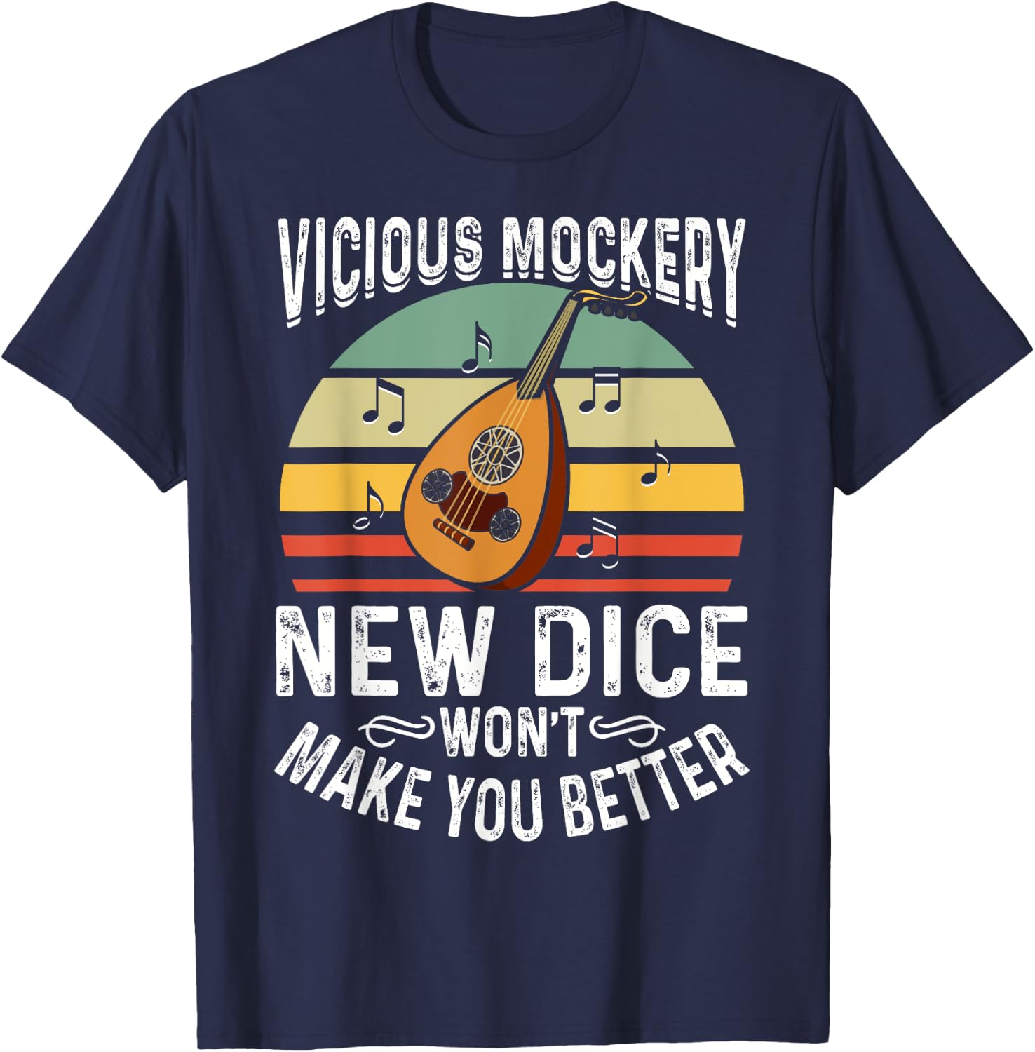 Vicious Mockery Bard Shirt Funny Music Gift T-Shirt - T-Shirt | Navy