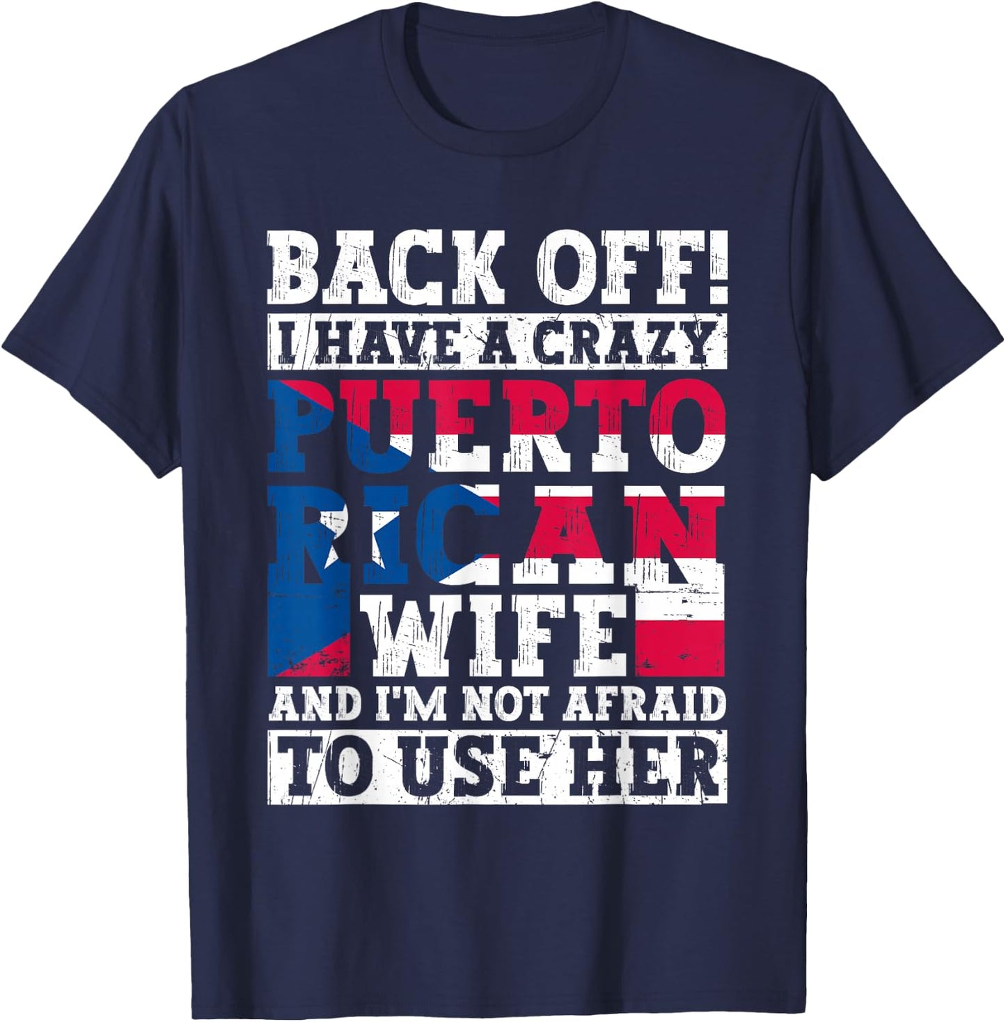 Funny Puerto Rican Heritage Puerto Rico Flag Roots T-Shirt - T-Shirt | Navy