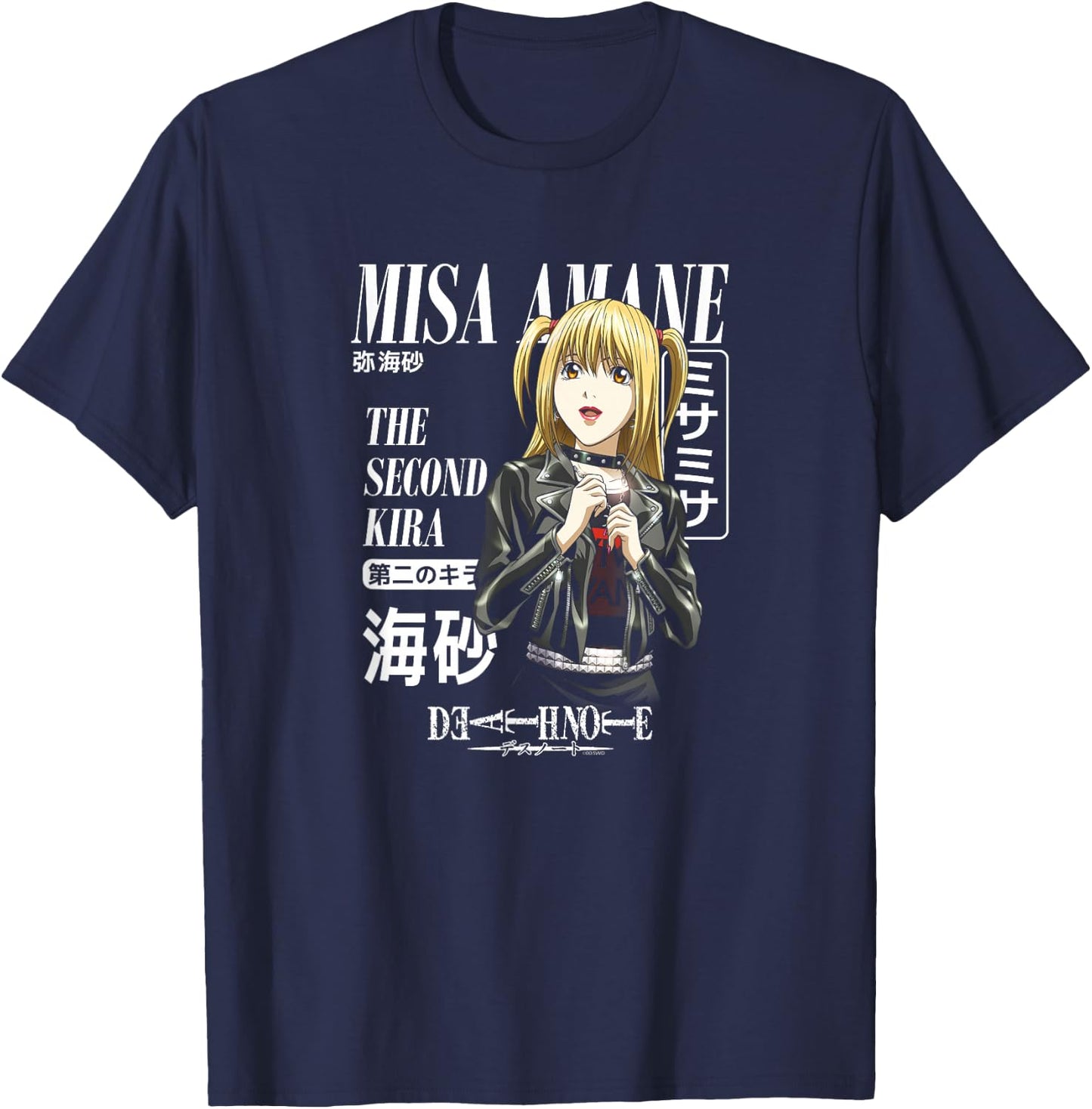 Death Note Misa Magazine Cover Anime T-Shirt - T-Shirt | Navy