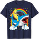 Banana Shirt Banana Shark Fruitful Sea Predator Funny T-Shirt - T-Shirt | Navy