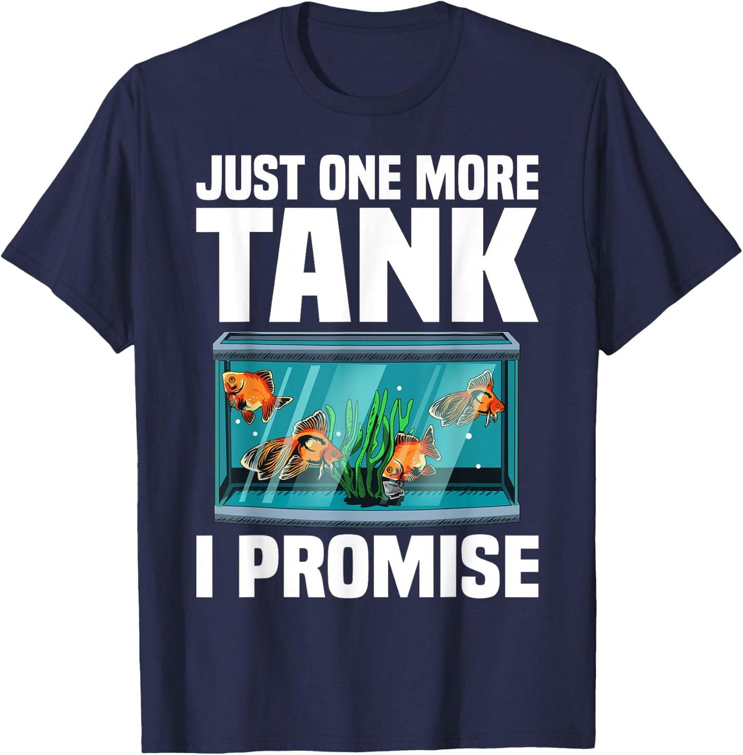 Funny Aquarium Designs Women Fish Tank Fishkeeping T-Shirt - T-Shirt | Navy