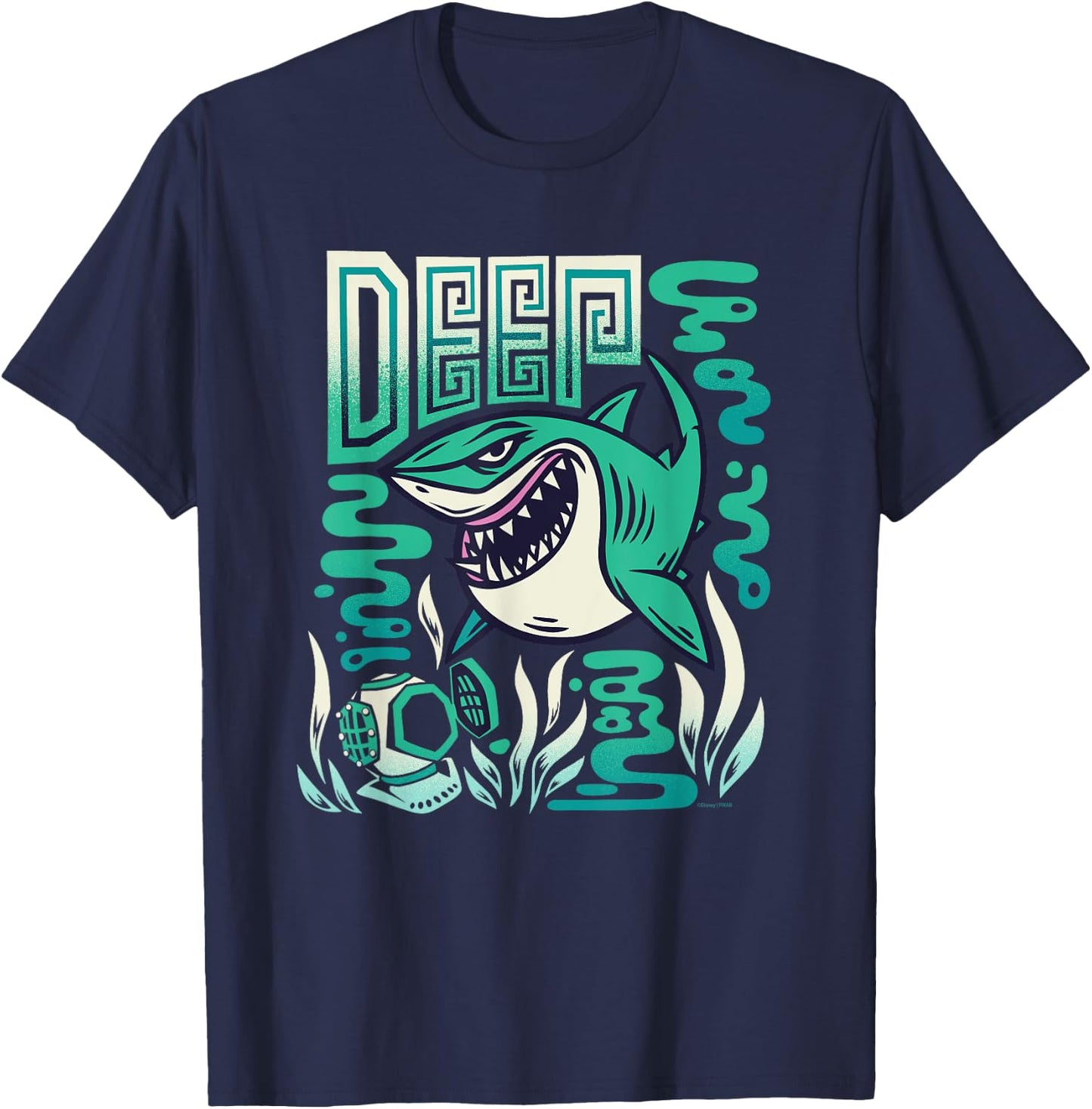 Disney and Pixar’s Finding Nemo Bruce the Shark Deep T-Shirt - T-Shirt | Navy