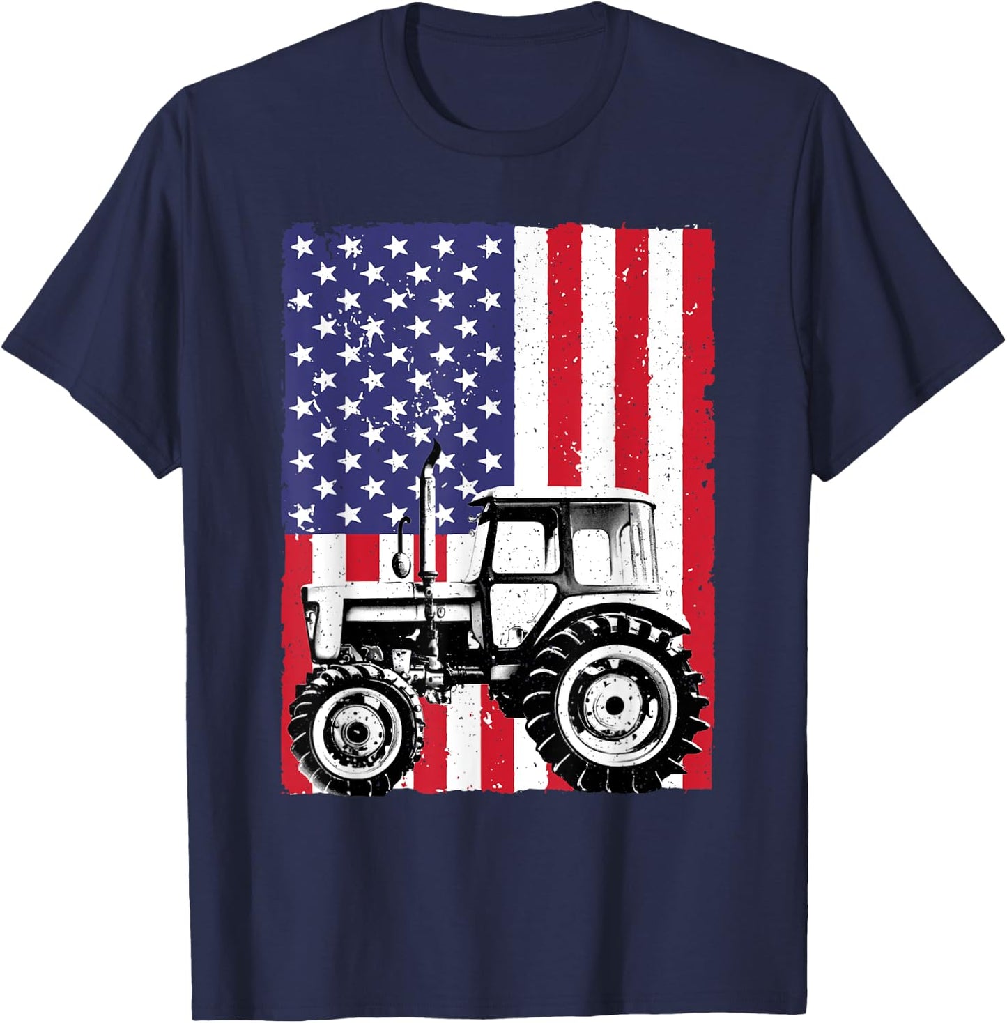 Cool Tractor Design Women Farm Vehicle Tractor Lover T-Shirt - T-Shirt | Navy