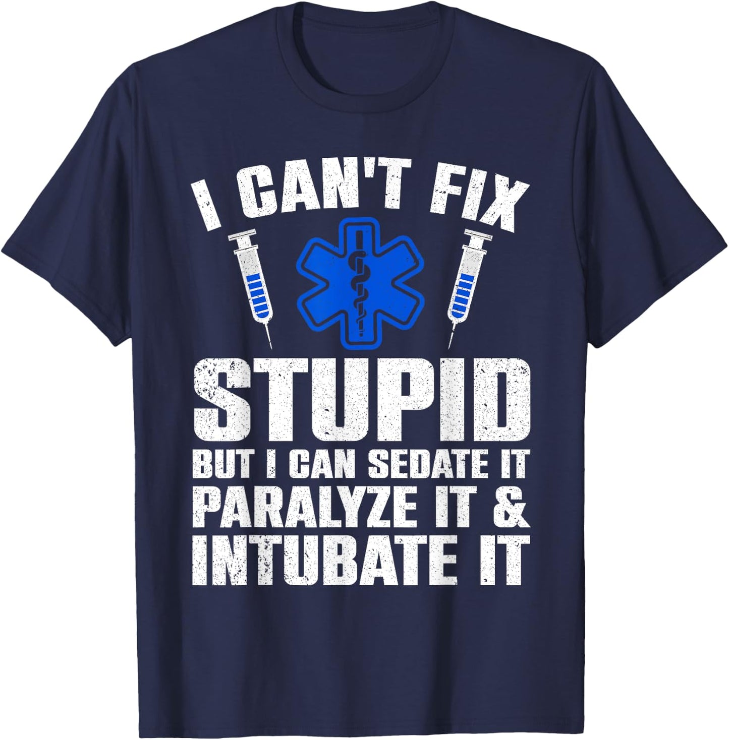 Funny Paramedic Design Women EMT Paramedic EMS Lover T-Shirt - T-Shirt | Navy