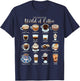 The delicious world of coffee T-Shirt - T-Shirt | Navy