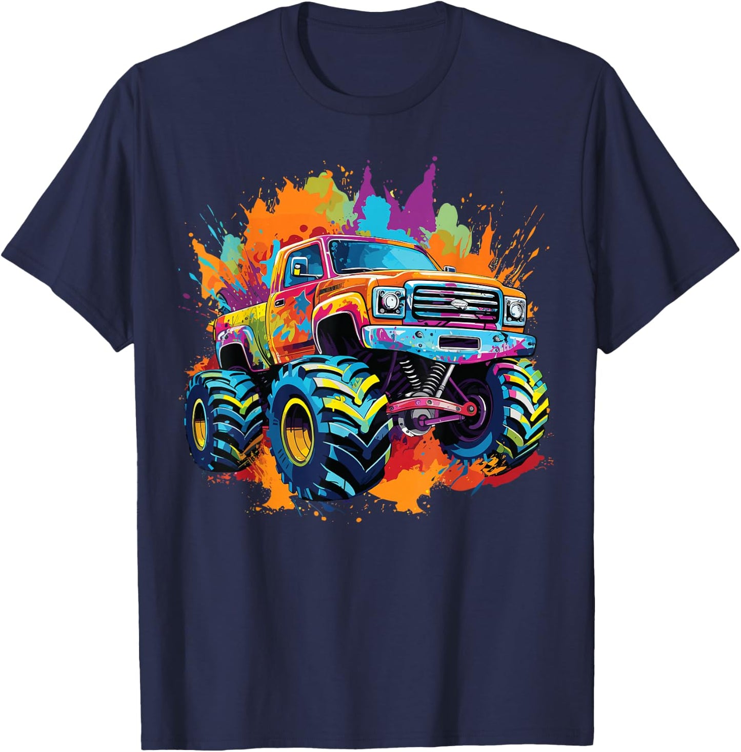Monster Truck for toddlers Youth & Adults T-Shirt - T-Shirt | Navy