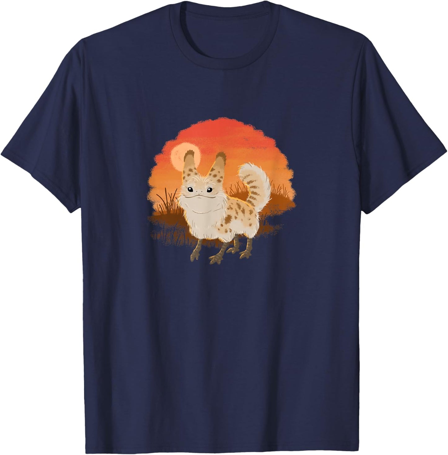 Star Wars: Ahsoka Loth-Cat Fluffy Sunset Vignette Portrait T-Shirt - T-Shirt | Navy