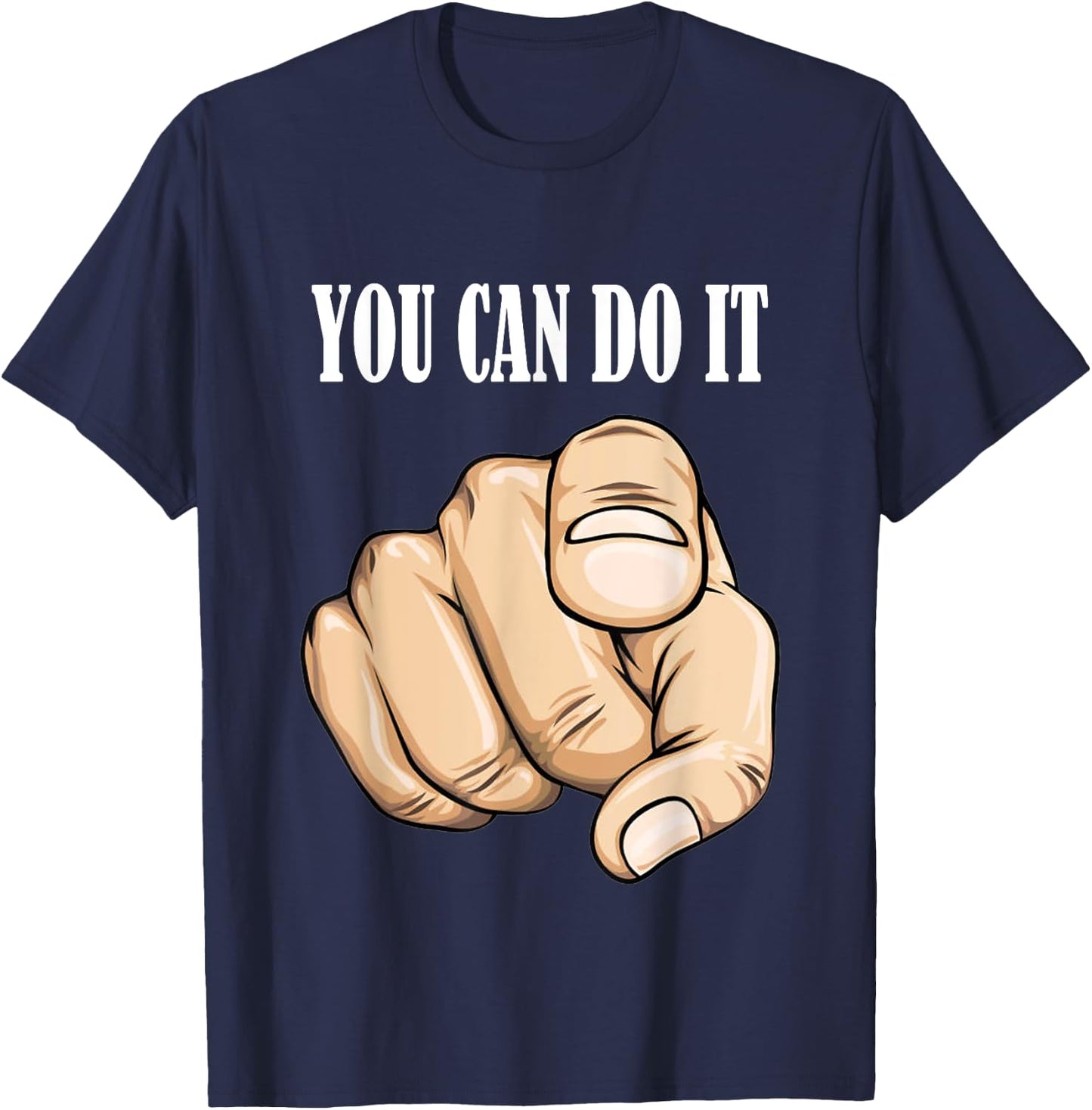 You can do it Graphic Printed T-Shirt - T-Shirt | Navy