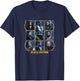 Black Lightning Super Hero Character Lightning Box Ups T-Shirt - T-Shirt | Navy