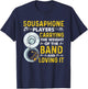 Funny sousaphone brass band player marching band Sousaphone T-Shirt - T-Shirt | Navy