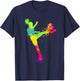 Cool Soccer Design Girls Soccer Player Sport Lover T-Shirt - T-Shirt | Navy