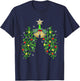 Respiratory Therapist RT Respiratory Therapy Lung Christmas T-Shirt - T-Shirt | Navy