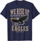 We rise up Wings like Eagles Bible Verse Love Like Jesus T-Shirt - T-Shirt | Navy