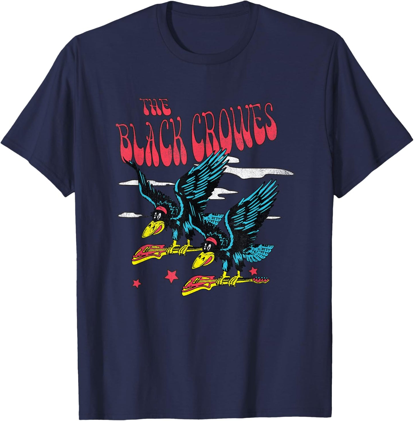 Official Black Crowes Flying Crowes T-Shirt - T-Shirt | Navy