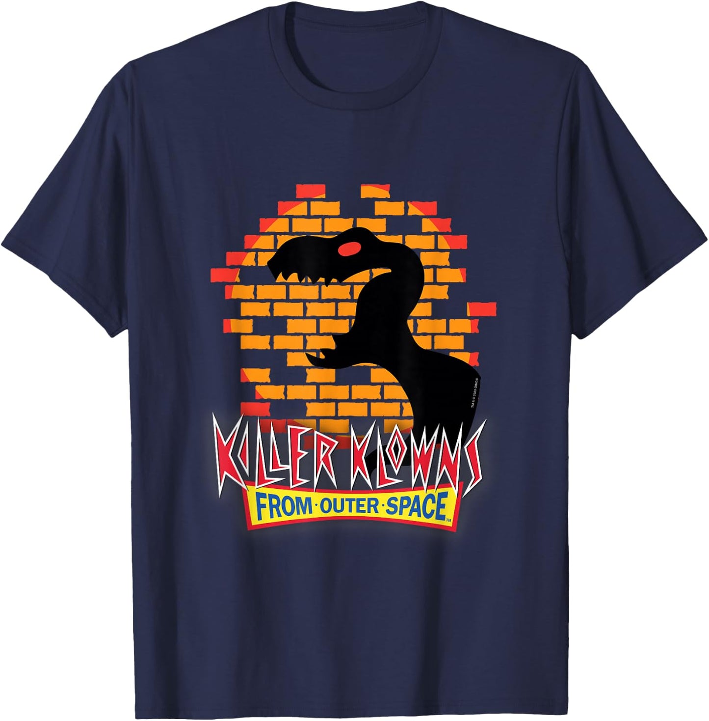 Killer Klowns from Outer Space T-Rex Dinosaur Shadow Puppet T-Shirt - T-Shirt | Navy