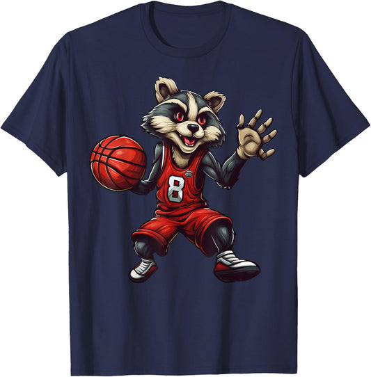 Basketball Badger T-Shirt - T-Shirt | Navy