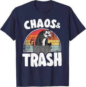 Chaos & Trash Opossum Lover Possum T-Shirt - T-Shirt | Navy
